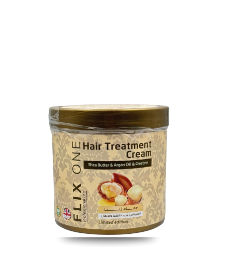 كريم معالجة الشعر بزبدة الشيا وزيت الأرجان – Flix One Hair Treatment Cream Shea Butter & Argan Oil